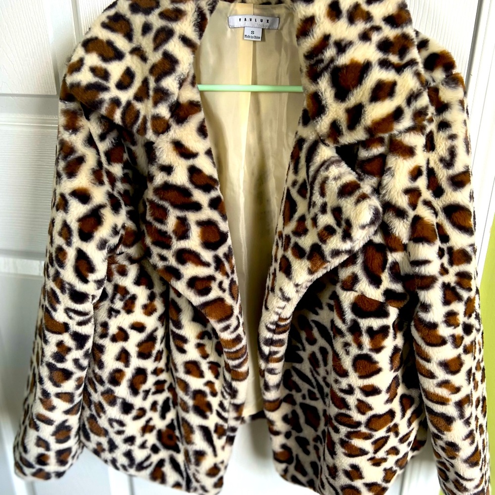 Faux Fur Leopard Jacket
